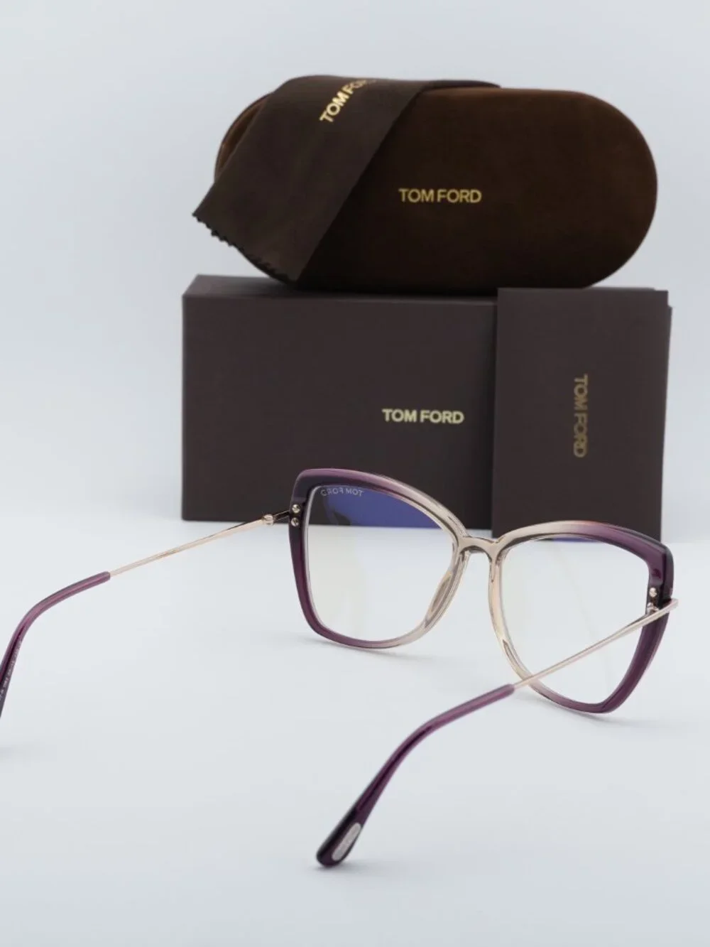 Tom Ford FT5882-B 083 Butterfly Eyeglasses 55mm - Violet/Blue Light Block - Picture 4 of 9